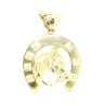 COLGANTE HERRADURA EN ORO DE 18KT