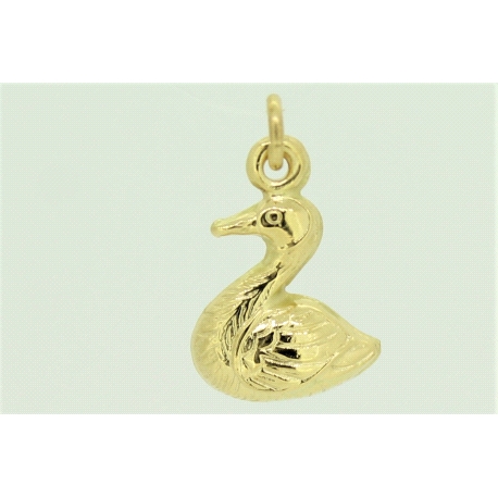 COLGANTE PATO EN ORO DE 18KT