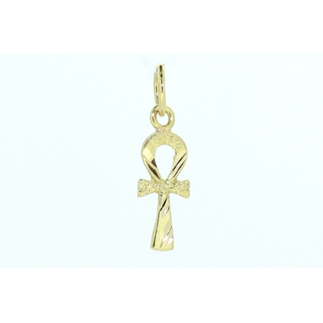 COLGANTE CRUZ DE ANKH EN ORO DE 18KT