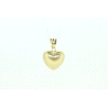 COLGANTE CORAZON EN ORO DE 18KT MATE