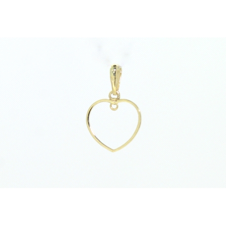 COLGANTE CORAZON EN ORO DE 18KT