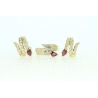 CONJUNTO CON BRILLANTES Y RUBIES