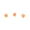 CONJUNTO DE PENDIENTES Y ANILLO MODELO ANTIGUO EN ORO CON CORAL