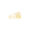 CONJUNTO DE PENDIENTES Y ANILLO EN ORO DE 14 KT CON BERILO AMARILLO