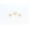 CONJUNTO DE PENDIENTES Y ANILLO EN ORO CON PERLA