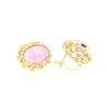 CONJUNTO EN ORO DE 18KT CON GEMAS ROSAS