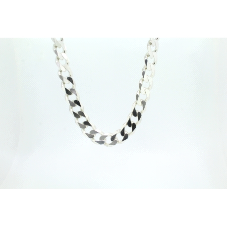 CADENA BARBADA EN PLATA DE 925ML