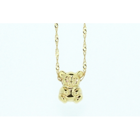 CADENA EN ORO DE 18KT CON OSITO