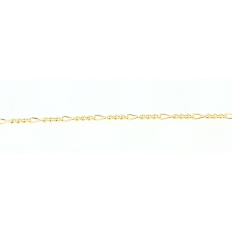 CADENA ESLABON FIGARO EN ORO DE 18KT