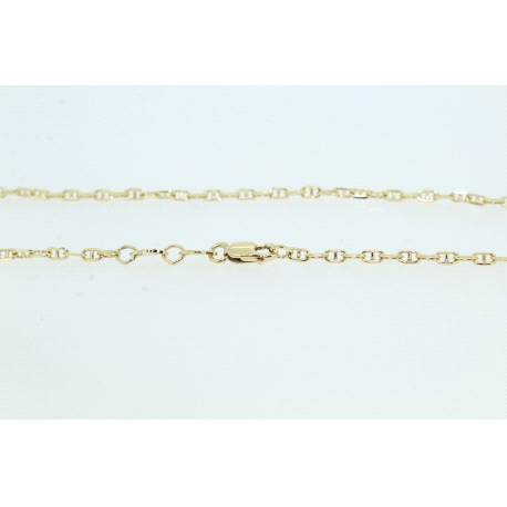 CADENA FORZADA-ANCLA EN ORO DE 18KT
