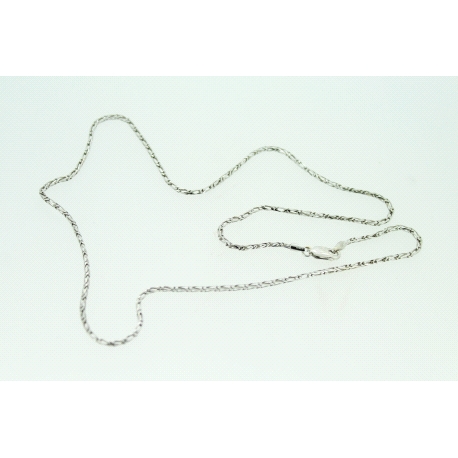 CADENA EN ORO BLANCO DE 18 KT ARGYOR