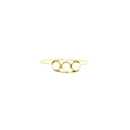 ANILLO EN ORO CON PERLAS