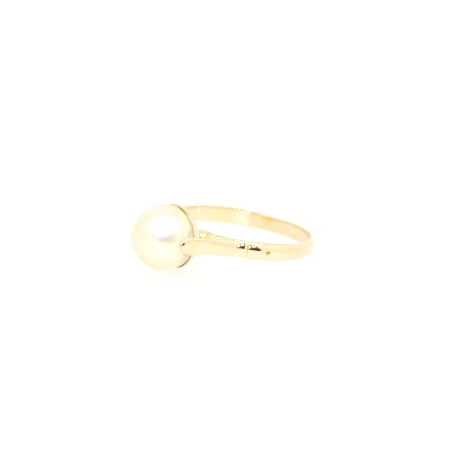 ANILLO EN ORO DE 18 KT CON PERLA