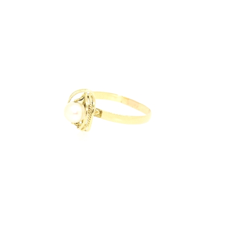 ANILLO EN ORO CON PERLA