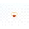 ANILLO EN ORO CON PERLAS Y CORAL