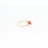 ANILLO EN ORO CON PERLAS Y CORAL