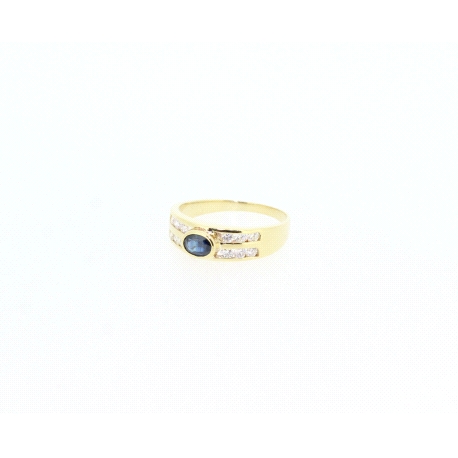 ANILLO EN ORO CON 0.70 CT EN PIEDRAS PRECIOSAS