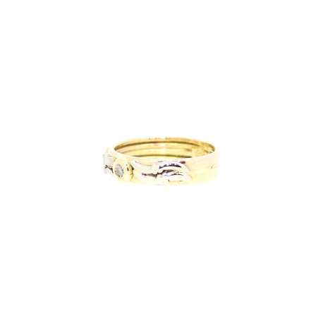 ANILLO EN ORO CON BRILLANTE DE 0,04CT