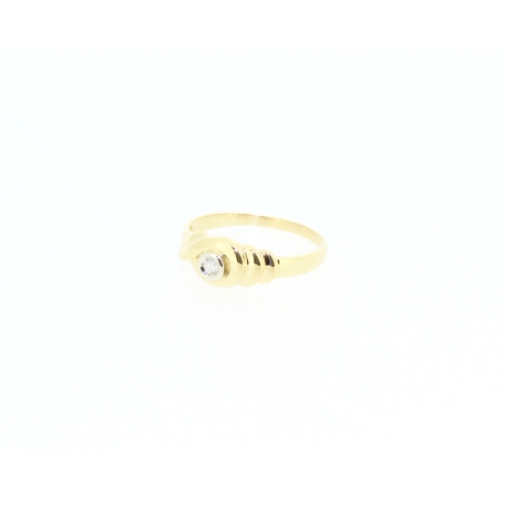 SOLITARIO EN ORO CON DIAMANTE DE 0,05CT