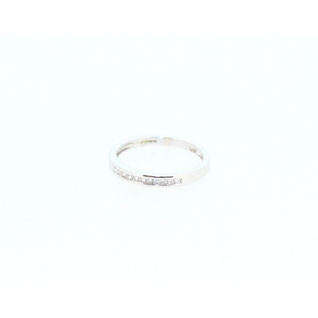 ANILLO EN ORO CON 0,11CT DE DIAMANTES