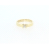 SOLITARIO EN ORO CON BRILLANTE 0,25CT