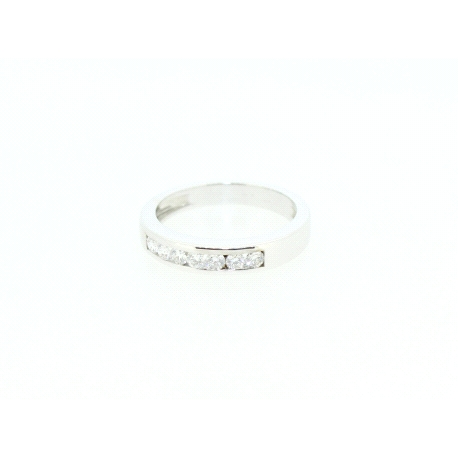 ANILLO EN ORO BLANCO CON 0,40CT EN BRILLANTES