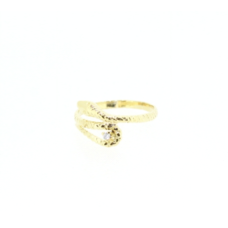 ANILLO SERPIENTE CON BRILLANTE DE 0,02CT