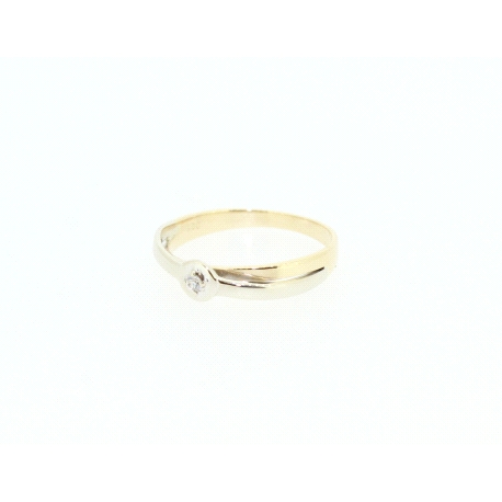 ANILLO EN ORO CON BRILLANTE DE 0,03CT