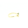 ANILLO EN ORO CON BRILLANTE Y ESMERALDA