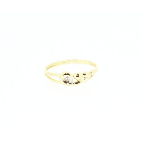 ANILLO EN ORO CON BRILLANTE DE 0,02CT