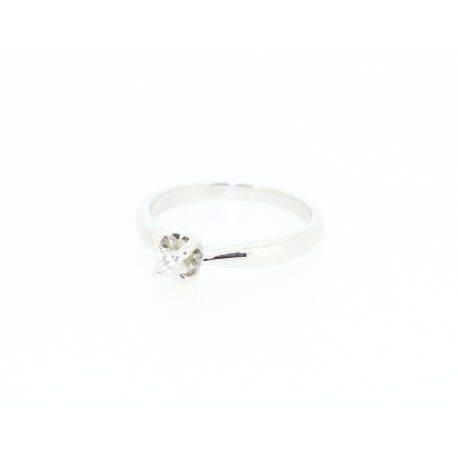 SOLITARIO EN ORO CON DIAMANTE DE 0,15CT