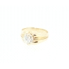 SOLITARIO EN ORO CON BRILLANTE DE 0,65CT