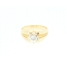 SOLITARIO EN ORO CON BRILLANTE DE 0,65CT