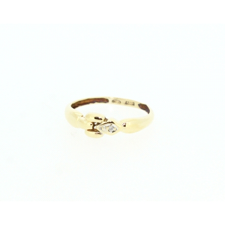 ANILLO EN ORO CON BRILLANTE DE 0,01CT