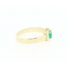 ANILLO CON BRILLANTES Y ESMERALDAS