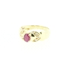 ANILLO EN ORO CON RUBIES Y BRILLANTES