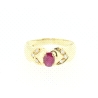 ANILLO EN ORO CON RUBIES Y BRILLANTES