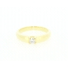 SOLITARIO EN ORO CON BRILLANTE DE 0,15CT