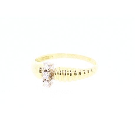 ANILLO EN ORO CON 0,09CT EN BRILLANTES