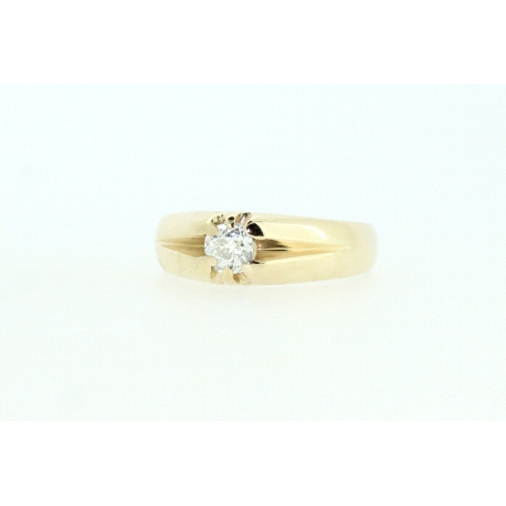 SOLITARIO EN ORO CON DIAMANTE DE 0,40 CT