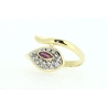 ANILLO EN ORO CON RUBI  Y DIAMANTES