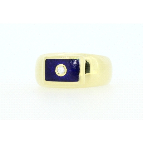 ANILLO EN ORO CON BRILLANTE DE 0,03CT