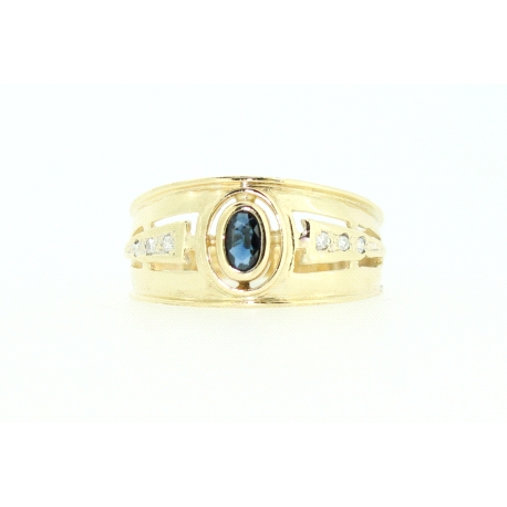 ANILLO EN ORO CON 0,04CT EN DIAMANTES