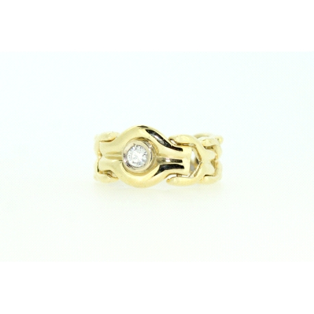 ANILLO EN ORO CON 0,12CT EN BRILLANTES