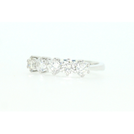 SORTIJA QUINQUILLO CON 0,85CT BRILLANTES