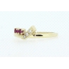 ANILLO EN ORO CON RUBIES Y BRILLANTES