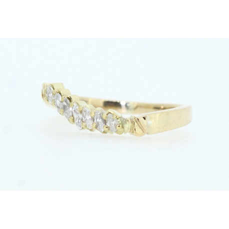 SORTIJA EN ORO CON 0,15CT EN DIAMANTES