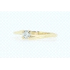 SOLITARIO EN ORO CON BRILLANTE DE 0,18CT