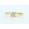 SOLITARIO EN ORO CON BRILLANTE DE 0,18CT