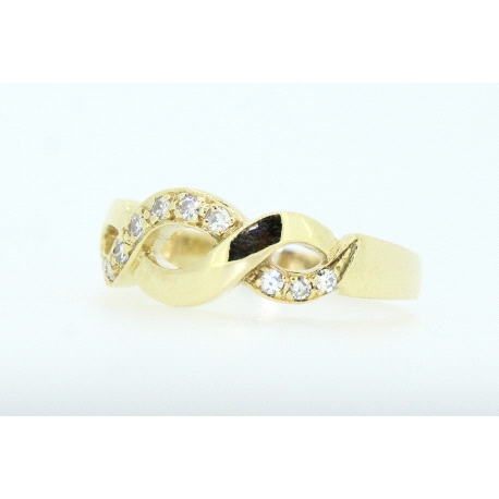 ANILLO EN ORO CON 0,20CT EN  DIAMANTES